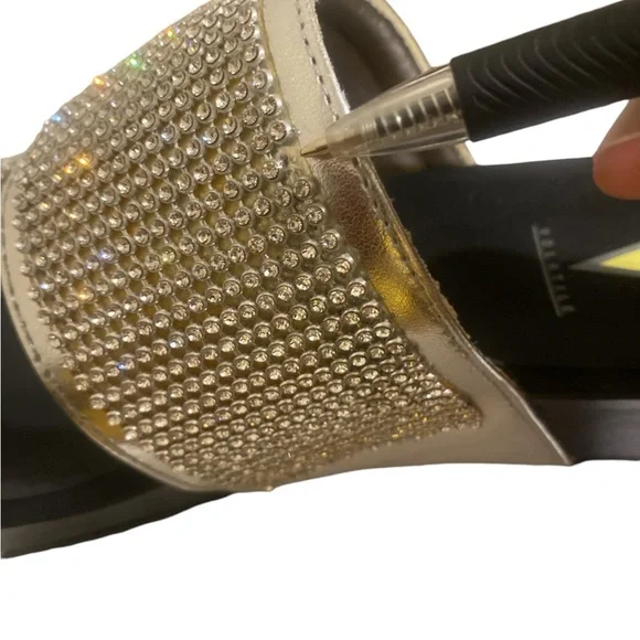 Volatile Silver Sparkling Sandals - Picture 4 of 6